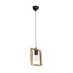 GLOBOSTAR® EDISON 203-0020 Vintage Κρεμαστό Φωτιστικό Οροφής με Ντουί 1 x E27 AC 220-240V IP20 - Μπεζ & Μαύρο - Μ19 x Π5 x Υ22cm - Image 4
