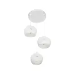 GLOBOSTAR® YASAM 203-0023 Vintage Κρεμαστό Φωτιστικό Οροφής με Ντουί 3 x E27 AC 220-240V IP20 - Λευκό - Μ42 x Π42 x Υ54cm - Image 5