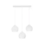 GLOBOSTAR® YASAM 203-0027 Vintage Κρεμαστό Φωτιστικό Οροφής με Ντουί 3 x E27 AC 220-240V IP20 - Λευκό - Μ45 x Π18 x Υ30cm - Image 4