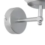 GLOBOSTAR® DALPH 203-0031 Vintage Φωτιστικό Τοίχου - Απλίκα με Ντουί 1 x E27 AC 220-240V IP20 - Ασημί & Λευκό - M18 x Π15 x Υ23cm - Image 6