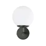 GLOBOSTAR® DALPH 203-0032 Vintage Φωτιστικό Τοίχου - Απλίκα με Ντουί 1 x E27 AC 220-240V IP20 - Μαύρο & Λευκό - M18 x Π15 x Υ23cm - Image 4
