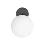 GLOBOSTAR® DALPH 203-0034 Vintage Φωτιστικό Τοίχου - Απλίκα με Ντουί 1 x E27 AC 220-240V IP20 - Μαύρο & Λευκό - M15 x Π25 x Υ22cm - Image 4