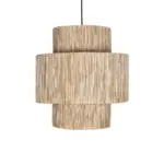 GLOBOSTAR® SALTO 203-0037 Boho Κρεμαστό Φωτιστικό Οροφής με Ντουί 1 x E27 AC 220-240V IP20 - Μπεζ - M40 x Π40 x Υ42cm - Image 5