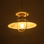 GLOBOSTAR® BILLA 203-0041 Vintage Κρεμαστό Φωτιστικό Οροφής με Ντουί 1 x E27 AC 220-240V IP20 - Λευκό & Χρυσό - M30.5 x Π30.5 x Υ20cm - Image 3