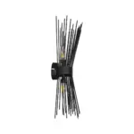 GLOBOSTAR® HORN 203-0043 Vintage Φωτιστικό Τοίχου - Απλίκα με Ντουί 2 x E14 AC 220-240V IP20 - Μαύρο - Μ14 x Π17 x Υ44.5cm - Image 5