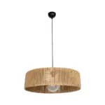 GLOBOSTAR® KYCLOS 203-0044 Boho Κρεμαστό Φωτιστικό Οροφής με Ντουί 1 x E27 AC 220-240V IP20 - Μπεζ - M55 x Π55 x Υ20cm - Image 4
