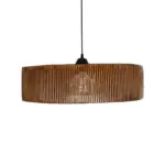 GLOBOSTAR® KYCLOS 203-0045 Boho Κρεμαστό Φωτιστικό Οροφής με Ντουί 1 x E27 AC 220-240V IP20 - Καφέ - M55 x Π55 x Υ20cm - Image 5