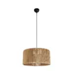 GLOBOSTAR® KYCLOS 203-0049 Boho Κρεμαστό Φωτιστικό Οροφής με Ντουί 1 x E27 AC 220-240V IP20 - Μπεζ - M40 x Π40 x Υ25.5cm - Image 4