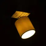 GLOBOSTAR® CUP 203-0057 Vintage Φωτιστικό Οροφής με Ντουί 1 x E27 AC 220-240V IP20 - Λευκό & Μπεζ - Μ14.5 x Π14.5 x Υ25cm - Image 3