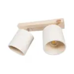 GLOBOSTAR® CUP 203-0059 Vintage Φωτιστικό Οροφής με Ντουί 2 x E27 AC 220-240V IP20 - Λευκό & Μπεζ - Μ42 x Π14 x Υ26cm - Image 4