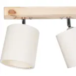 GLOBOSTAR® CUP 203-0059 Vintage Φωτιστικό Οροφής με Ντουί 2 x E27 AC 220-240V IP20 - Λευκό & Μπεζ - Μ42 x Π14 x Υ26cm - Image 6