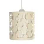 GLOBOSTAR® PETAL 203-0067 Μοντέρνο Κρεμαστό Φωτιστικό Οροφής με Ντουί 1 x E27 AC 220-240V IP20 - Μπεζ - Μ23 x Π23 x Υ30cm - Image 5
