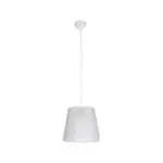GLOBOSTAR® CONEY 203-0069 Μοντέρνο Κρεμαστό Φωτιστικό Οροφής με Ντουί 1 x E27 AC 220-240V IP20 - Λευκό - Μ26 x Π26 x Υ25cm - Image 4