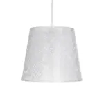 GLOBOSTAR® CONEY 203-0069 Μοντέρνο Κρεμαστό Φωτιστικό Οροφής με Ντουί 1 x E27 AC 220-240V IP20 - Λευκό - Μ26 x Π26 x Υ25cm - Image 5