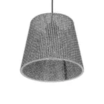 GLOBOSTAR® CONEY 203-0070 Μοντέρνο Κρεμαστό Φωτιστικό Οροφής με Ντουί 1 x E27 AC 220-240V IP20 - Γκρι - Μ26 x Π26 x Υ25cm - Image 6