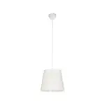 GLOBOSTAR® CONEY 203-0071 Μοντέρνο Κρεμαστό Φωτιστικό Οροφής με Ντουί 1 x E27 AC 220-240V IP20 - Λευκό - Μ26 x Π26 x Υ25cm - Image 4