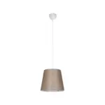 GLOBOSTAR® CONEY 203-0073 Μοντέρνο Κρεμαστό Φωτιστικό Οροφής με Ντουί 1 x E27 AC 220-240V IP20 - Καφέ - Μ26 x Π26 x Υ25cm - Image 4