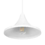 GLOBOSTAR® BELFRY 203-0079 Μοντέρνο Κρεμαστό Φωτιστικό Οροφής με Ντουί 1 x E27 AC 220-240V IP20 - Λεύκο - Μ29.5 x Π29.5 x Υ21cm - Image 6