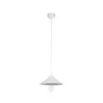 GLOBOSTAR® FONTE 203-0081 Μοντέρνο Κρεμαστό Φωτιστικό Οροφής με Ντουί 1 x E27 AC 220-240V IP20 - Λευκό - Μ25.5 x Π25.5 x Υ10cm - Image 4