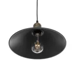 GLOBOSTAR® FERRO 203-0082 Μοντέρνο Κρεμαστό Φωτιστικό Οροφής με Ντουί 1 x E27 AC 220-240V IP20 - Μαύρο & Μπρούτζινο - Μ30 x Π30 x Υ15cm - Image 6