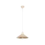 GLOBOSTAR® FERRO 203-0086 Μοντέρνο Κρεμαστό Φωτιστικό Οροφής με Ντουί 1 x E27 AC 220-240V IP20 - Μπεζ - Μ30 x Π30 x Υ15cm - Image 4