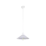 GLOBOSTAR® FERRO 203-0087 Μοντέρνο Κρεμαστό Φωτιστικό Οροφής με Ντουί 1 x E27 AC 220-240V IP20 - Λευκό - Μ30 x Π30 x Υ15cm - Image 4