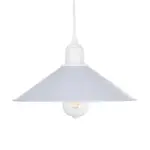 GLOBOSTAR® FERRO 203-0087 Μοντέρνο Κρεμαστό Φωτιστικό Οροφής με Ντουί 1 x E27 AC 220-240V IP20 - Λευκό - Μ30 x Π30 x Υ15cm - Image 5
