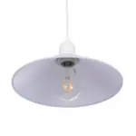 GLOBOSTAR® FERRO 203-0087 Μοντέρνο Κρεμαστό Φωτιστικό Οροφής με Ντουί 1 x E27 AC 220-240V IP20 - Λευκό - Μ30 x Π30 x Υ15cm - Image 6