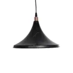 GLOBOSTAR® MARBLE 203-0099 Μοντέρνο Κρεμαστό Φωτιστικό Οροφής με Ντουί 1 x E27 AC 220-240V IP20 - Μαύρο & Χρυσό - Μ30 x Π30 x Υ20cm - Image 5