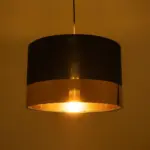 GLOBOSTAR® ZYKLUS 203-0100 Μοντέρνο Κρεμαστό Φωτιστικό Οροφής με Ντουί 1 x E27 AC 220-240V IP20 - Μαύρο & Χρυσό - Μ36 x Π36 x Υ25cm - Image 3