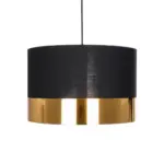 GLOBOSTAR® ZYKLUS 203-0100 Μοντέρνο Κρεμαστό Φωτιστικό Οροφής με Ντουί 1 x E27 AC 220-240V IP20 - Μαύρο & Χρυσό - Μ36 x Π36 x Υ25cm - Image 5