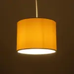 GLOBOSTAR® BLAZE 203-0106 Μοντέρνο Κρεμαστό Φωτιστικό Οροφής με Ντουί 1 x E27 AC 220-240V IP20 - Μπεζ - Μ22 x Π22 x Υ20cm - Image 3
