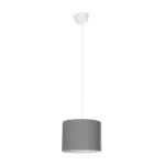 GLOBOSTAR® BLAZE 203-0108 Μοντέρνο Κρεμαστό Φωτιστικό Οροφής με Ντουί 1 x E27 AC 220-240V IP20 - Γκρι - Μ22 x Π22 x Υ20cm - Image 4