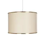 GLOBOSTAR® ELECTRA 203-0110 Μοντέρνο Κρεμαστό Φωτιστικό Οροφής με Ντουί 1 x E27 AC 220-240V IP20 - Mπεζ & Χρυσό - Μ30 x Π30 x Υ23cm - Image 5