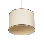 GLOBOSTAR® ELECTRA 203-0110 Μοντέρνο Κρεμαστό Φωτιστικό Οροφής με Ντουί 1 x E27 AC 220-240V IP20 - Mπεζ & Χρυσό - Μ30 x Π30 x Υ23cm - Image 6