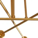 GLOBOSTAR® SPIDI 203-0114 Μοντέρνο Φωτιστικό Οροφής με Ντουί 6 x E27 AC 220-240V IP20 - Χρυσό - Μ61 x Π61 x Υ25cm - Image 6