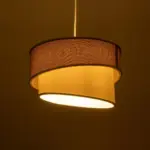 GLOBOSTAR® SONIA 203-0122 Μοντέρνο Κρεμαστό Φωτιστικό Οροφής με Ντουί 1 x E27 AC 220-240V IP20 - Ροζ & Λευκό - Μ30 x Π30 x Υ24cm - Image 3