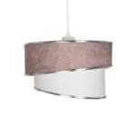 GLOBOSTAR® SONIA 203-0122 Μοντέρνο Κρεμαστό Φωτιστικό Οροφής με Ντουί 1 x E27 AC 220-240V IP20 - Ροζ & Λευκό - Μ30 x Π30 x Υ24cm - Image 5