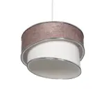 GLOBOSTAR® SONIA 203-0122 Μοντέρνο Κρεμαστό Φωτιστικό Οροφής με Ντουί 1 x E27 AC 220-240V IP20 - Ροζ & Λευκό - Μ30 x Π30 x Υ24cm - Image 6