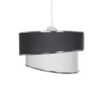 GLOBOSTAR® SONIA 203-0123 Μοντέρνο Κρεμαστό Φωτιστικό Οροφής με Ντουί 1 x E27 AC 220-240V IP20 - Γκρι & Λευκό - Μ30 x Π30 x Υ24cm - Image 5
