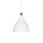 GLOBOSTAR® RADE 203-0125 Μοντέρνο Κρεμαστό Φωτιστικό Οροφής με Ντουί 1 x E27 AC 220-240V IP20 - Λευκό & Χρυσό - Μ18.5 x Π18.5 x Υ23cm - Image 5