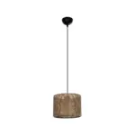 GLOBOSTAR® CLAIRIE 203-0132 Μοντέρνο Κρεμαστό Φωτιστικό Οροφής με Ντουί 1 x E27 AC 220-240V IP20 - Καφέ - Μ22 x Π22 x Υ18cm - Image 4