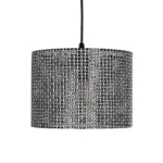 GLOBOSTAR® CLAIRIE 203-0133 Μοντέρνο Κρεμαστό Φωτιστικό Οροφής με Ντουί 1 x E27 AC 220-240V IP20 - Μαύρο & Λευκό - Μ22 x Π22 x Υ18cm - Image 5