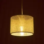 GLOBOSTAR® CLAIRIE 203-0134 Μοντέρνο Κρεμαστό Φωτιστικό Οροφής με Ντουί 1 x E27 AC 220-240V IP20 - Μπεζ - Μ22 x Π22 x Υ18cm - Image 3