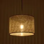 GLOBOSTAR® CLAIRIE 203-0136 Μοντέρνο Κρεμαστό Φωτιστικό Οροφής με Ντουί 1 x E27 AC 220-240V IP20 - Μαύρο & Λευκό - Μ30 x Π30 x Υ22cm - Image 3