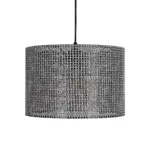 GLOBOSTAR® CLAIRIE 203-0136 Μοντέρνο Κρεμαστό Φωτιστικό Οροφής με Ντουί 1 x E27 AC 220-240V IP20 - Μαύρο & Λευκό - Μ30 x Π30 x Υ22cm - Image 5