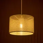 GLOBOSTAR® CLAIRIE 203-0137 Μοντέρνο Κρεμαστό Φωτιστικό Οροφής με Ντουί 1 x E27 AC 220-240V IP20 - Μπεζ - Μ30 x Π30 x Υ22cm - Image 3