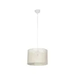 GLOBOSTAR® CLAIRIE 203-0137 Μοντέρνο Κρεμαστό Φωτιστικό Οροφής με Ντουί 1 x E27 AC 220-240V IP20 - Μπεζ - Μ30 x Π30 x Υ22cm - Image 4