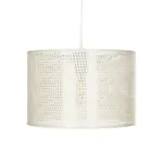 GLOBOSTAR® CLAIRIE 203-0137 Μοντέρνο Κρεμαστό Φωτιστικό Οροφής με Ντουί 1 x E27 AC 220-240V IP20 - Μπεζ - Μ30 x Π30 x Υ22cm - Image 5