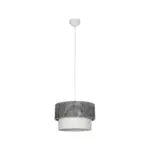 GLOBOSTAR® SISSIE 203-0139 Μοντέρνο Κρεμαστό Φωτιστικό Οροφής με Ντουί 1 x E27 AC 220-240V IP20 - Μαύρο & Λευκό - Μ30 x Π30 x Υ23cm - Image 4